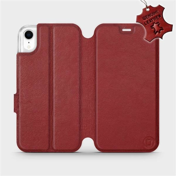 Hülle für Apple iPhone XR - Farbe Dark Red Leather