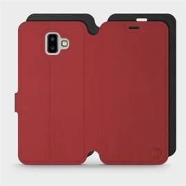 Etui Soft Touch do Samsung Galaxy J6 Plus 2018 - wzór Zachodząca czerwień z czernią