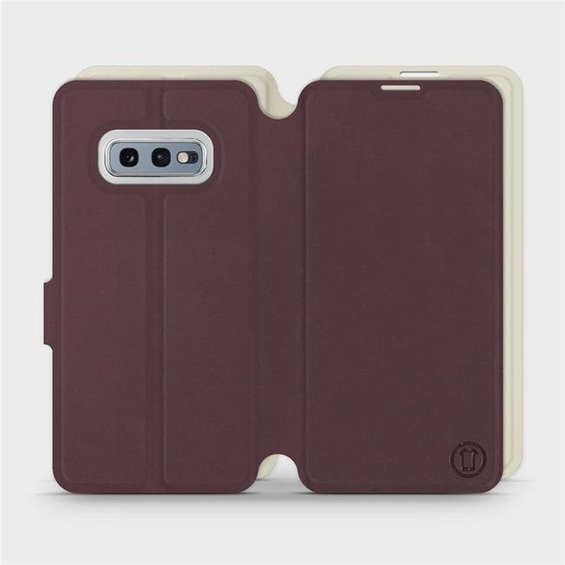 Phone Case Samsung Galaxy S10e - Design Burgundy with Platinum