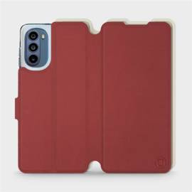 Phone Case Motorola Moto G62 5G - Design Dark Red with Platinum