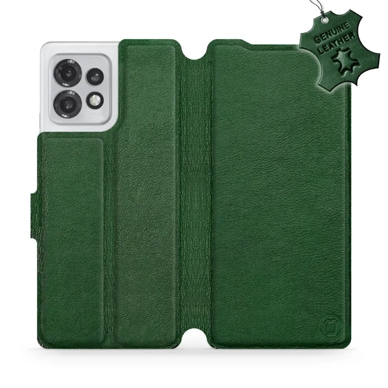Phone Case Motorola Edge 40 Pro - Design Green Leather