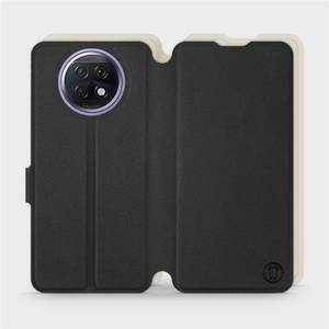 Etui Soft Touch do Xiaomi Redmi Note 9T - wzór Satynowa czerń z platyną