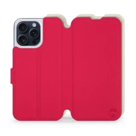 Phone Case Apple iPhone 15 Pro Max - Design Red with Platinum