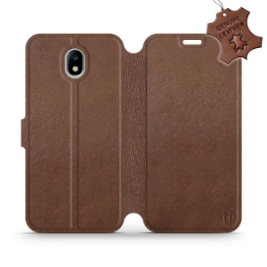Phone Case Samsung Galaxy J7 2017 - Design Brown Leather