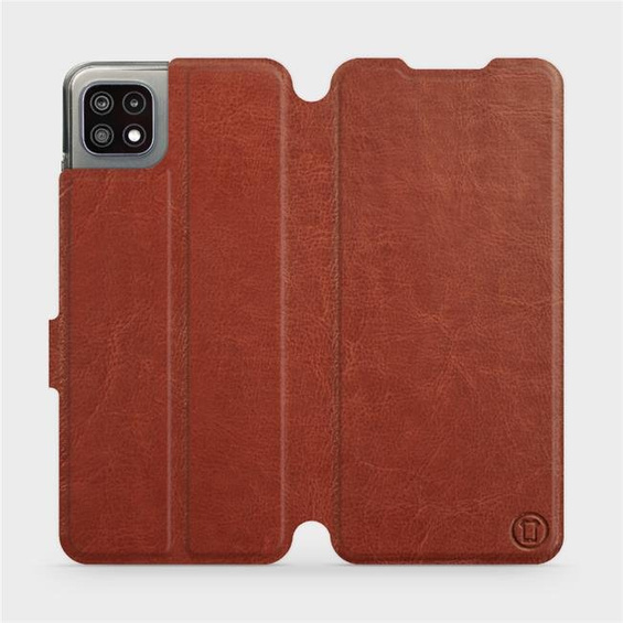 Phone Case Samsung Galaxy A22 5G - Design Brown&Orange