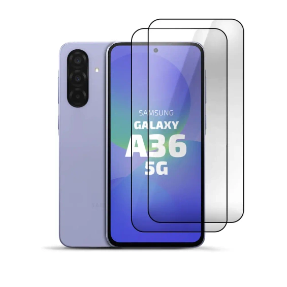 2er Set Panzerglas Clear für Samsung Galaxy A36 5G