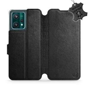 Phone Case Realme 9 Pro Plus - Design Black Leather