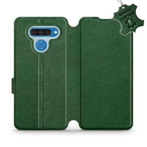Hülle für LG Q60 - Farbe Green Leather