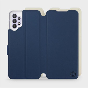Phone Case Samsung Galaxy M32 5G - Design Navy with Platinum