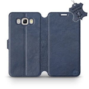 Phone Case Samsung Galaxy J7 2016 - Design Blue Leather