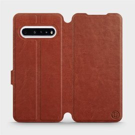 Phone Case LG V60 ThinQ 5G - Design Brown&Gray