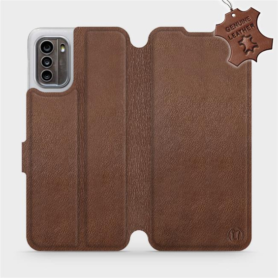 Phone Case Nokia G60 5G - Design Brown Leather
