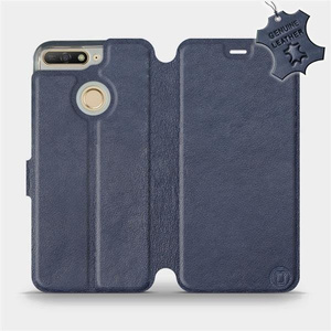 Hülle für Huawei Y6 Prime 2018 - Farbe Blue Leather