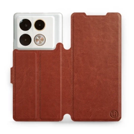 Phone Case Infinix Note 40 Pro Plus - Design Brown&Orange