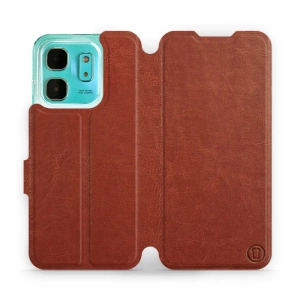 Phone Case Infinix HOT 50i - Design Brown&Gray