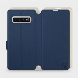 Phone Case Samsung Galaxy S10 Plus - Design Navy with Platinum