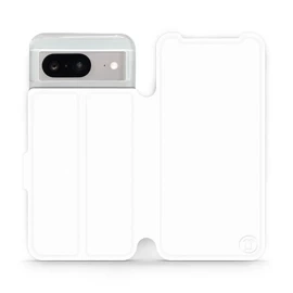 Phone Case Google Pixel 8 - Design White&Orange