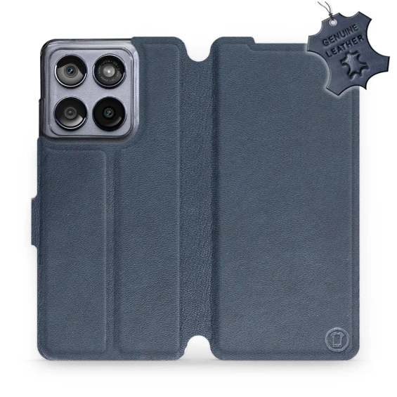 Phone Case Motorola Edge 60 Fusion - Design Blue Leather