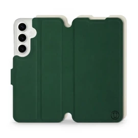 Phone Case Samsung Galaxy S24 Plus - Design Green with Platinum