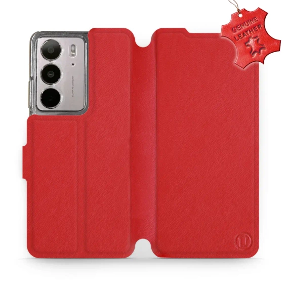 Phone Case Realme C75 - Design Red Leather