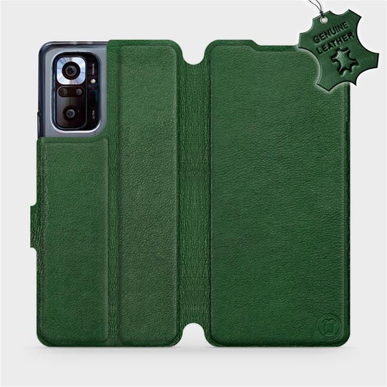 Hülle für Xiaomi Redmi Note 10 pro - Farbe Green Leather