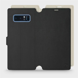 Hülle für Samsung Galaxy Note 8 - Farbe Schwarz mit Platin