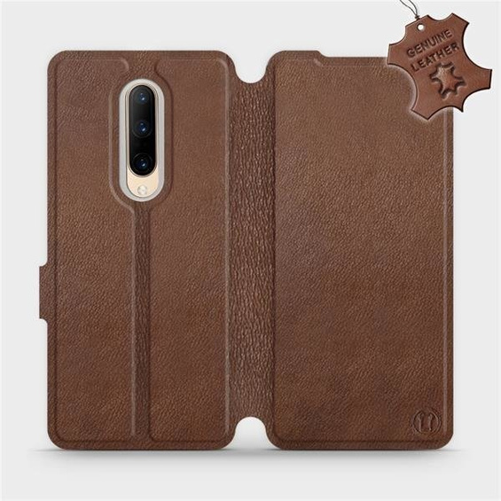 Phone Case OnePlus 7 Pro - Design Brown Leather