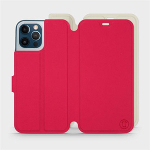 Etui Soft Touch do Apple iPhone 12 Pro Max - wzór Żywa czerwień z platyną