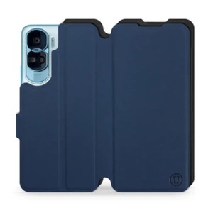 Etui Soft Touch do Huawei Honor 90 Lite - wzór Głęboki granat z czernią