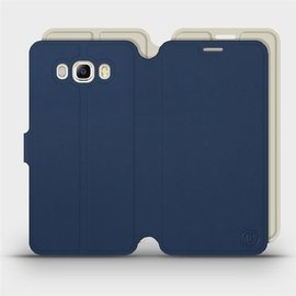 Phone Case Samsung Galaxy J7 2016 - Design Navy with Platinum