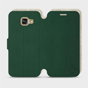 Phone Case Samsung Galaxy A3 2016 - Design Green with Platinum