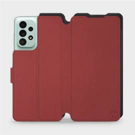 Phone Case Samsung Galaxy A33 5G - Design Dark Red with Black