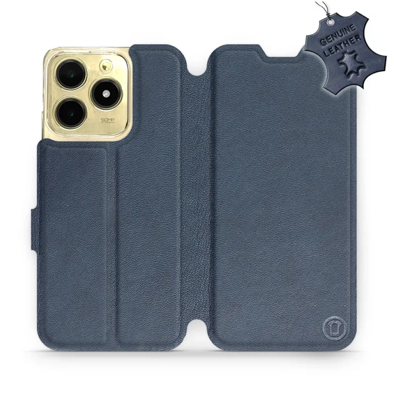 Phone Case Realme C61 - Design Blue Leather