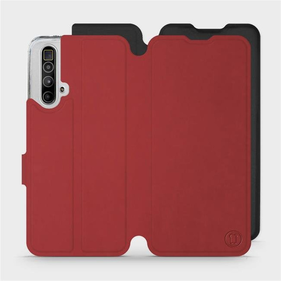 Phone Case Realme X3 SuperZoom - Design Dark Red with Black