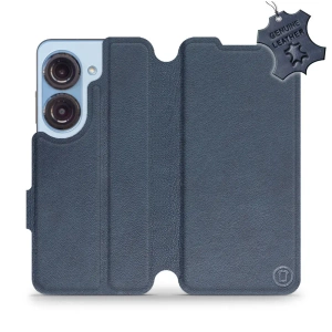 Phone Case Asus Zenfone 9 - Design Blue Leather
