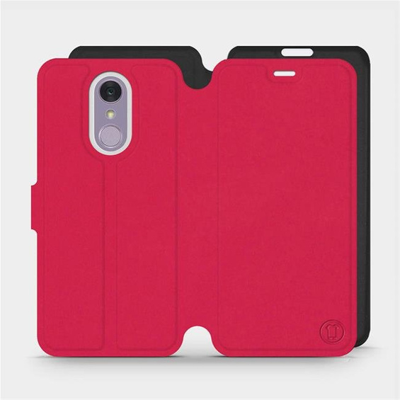 Hülle für LG Q7 - Farbe Rot mit Schwarz