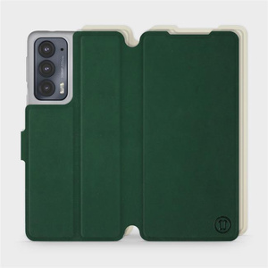 Phone Case Motorola Edge 20 - Design Green with Platinum