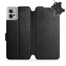 Phone Case Motorola Moto G32 - Design Black Leather
