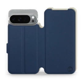 Phone Case Google Pixel 10 Pro XL - Design Navy with Platinum