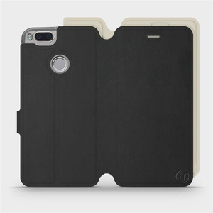 Phone Case Xiaomi Mi A1 - Design Black with Platinum