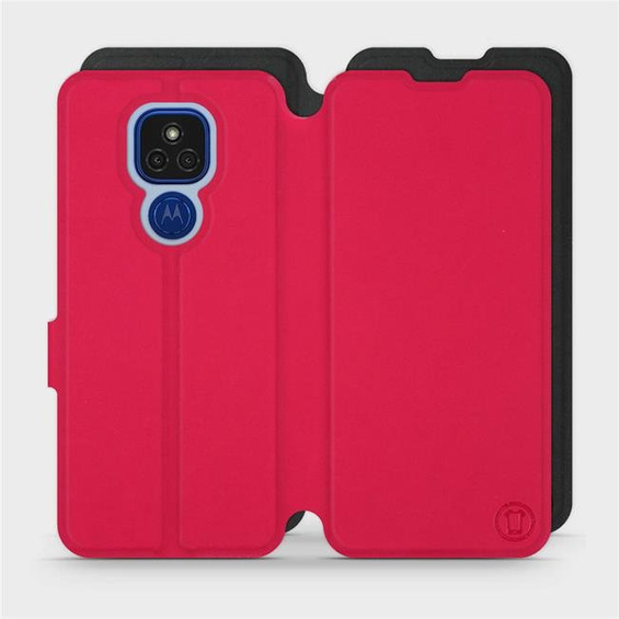Phone Case Motorola Moto E7 Plus - Design Red with Black