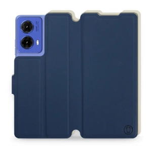 Phone Case Motorola Moto G85 5G - Design Navy with Platinum