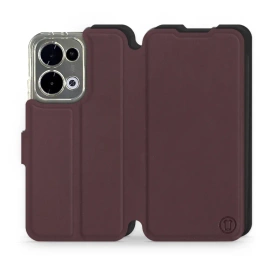 Phone Case OPPO Reno 13 - Design Burgundy with Black