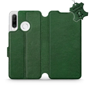 Phone Case Huawei P30 Lite - Design Green Leather