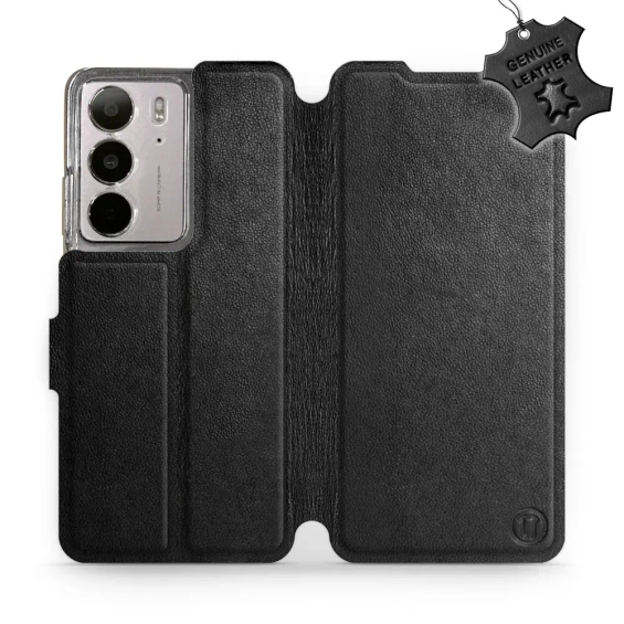 Phone Case Realme C75 - Design Black Leather