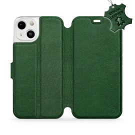 Phone Case Apple iPhone 13 - Design Green Leather