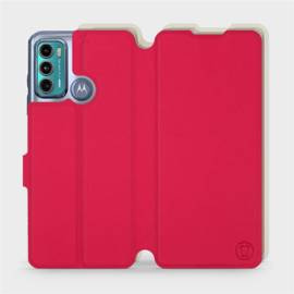 Phone Case Motorola Moto G60 - Design Red with Platinum
