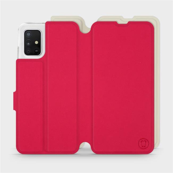 Phone Case Samsung Galaxy A51 - Design Red with Platinum