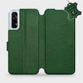 Phone Case Realme 7 - Design Green Leather