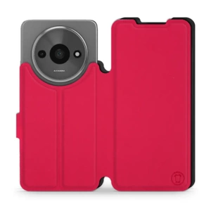Etui Soft Touch do Xiaomi Redmi A3 - wzór Żywa czerwień z czernią